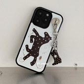 14外壳 17promax保护壳苹果16手机壳16promax保护套15防摔13 韩系ins设计师款 复古星星马吊坠适用iphone17air