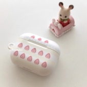 韩国进口 2防摔pro3保护壳 韩系ins甜美可爱草莓奶油蛋糕适用airpods4保护套airpodspro2苹果耳机套airpods3