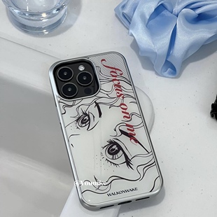 日漫少女风韩女爱豆黄礼志同款适用iphone17air/17promax保护壳苹果16手机壳16promax保护套15防摔13/14外壳