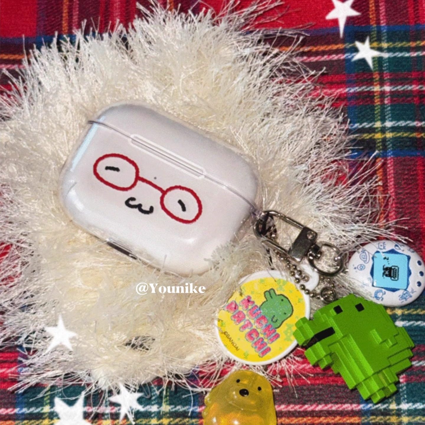 韩系ins秋冬氛围感古早可爱眼镜小熊治愈适用airpods4保护套airpodspro2苹果耳机套airpods3/2防摔pro3保护壳,3C数码配件,耳机保护套,淘宝优惠券,粉丝福利购,淘宝优惠卷