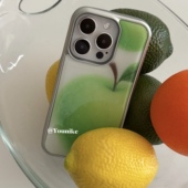 清爽小众韩系ins青苹果水果印花适用iphone17air 17promax保护壳苹果16手机壳16promax保护套15防摔13 14外壳