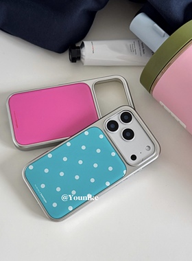 ins博主同款亮色波点元素韩系适用iphone17pro/17promax保护壳苹果16手机壳16promax保护套15防摔13/14外壳