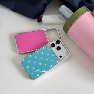 ins博主同款亮色波点元素韩系适用iphone17pro/17promax保护壳苹果16手机壳16promax保护套15防摔13/14外壳