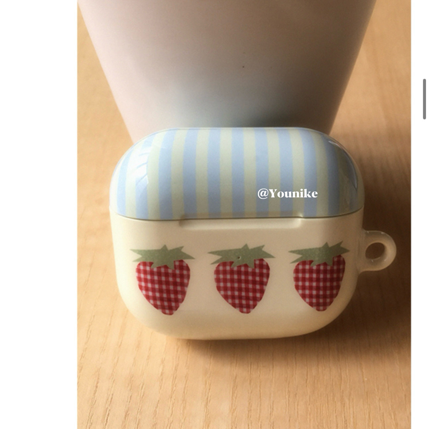 韩国进口~韩系少女感奶黄草莓治愈可爱适用airpods4保护套airpodspro2苹果耳机套airpods3/2防摔pro3保护壳