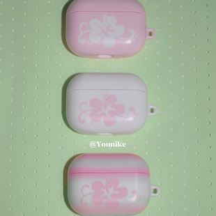 四月花物语甜美粉嫩樱花吊坠少女心菲林适用airpods4保护套airpodspro2苹果耳机套airpods3 韩国进口 2防摔