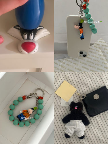 韩系ins风彩色串珠手机壳液态