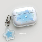 韩系ins梦幻海洋星星海豚适用airpods4保护套airpodspro2苹果耳机套airpods3 2防摔pro3保护壳