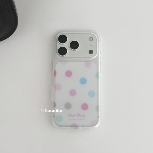 韩系轻薄透气波点iPhone手机壳套