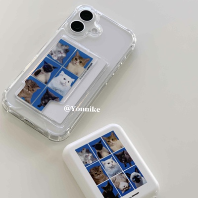 韩系ins博主同款小猫磁吸手机壳