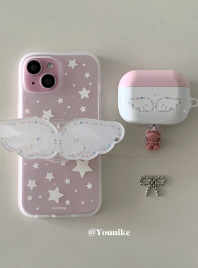 韩系古早天使元素星星翅膀磁吸适用iphone17air/17promax保护壳苹果16手机壳16promax保护套15防摔13/14外壳