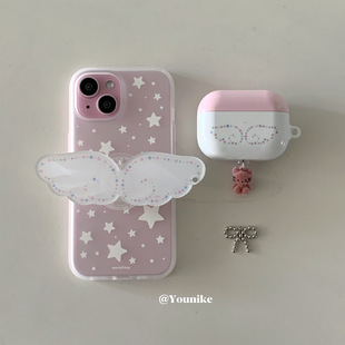 韩系古早天使元素星星翅膀磁吸适用iphone17air/17promax保护壳苹果16手机壳16promax保护套15防摔13/14外壳