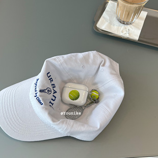 尤妮客原创设计小众个性 pro2软壳透明 2无线蓝牙保护套airpods 网球印花airpods1