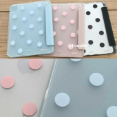 韩系ins设计感甜美波点元 素适用ipad10代10.9寸 7平板保护套10.2寸带笔槽支架防摔壳套 11寸air4 欧尼同款