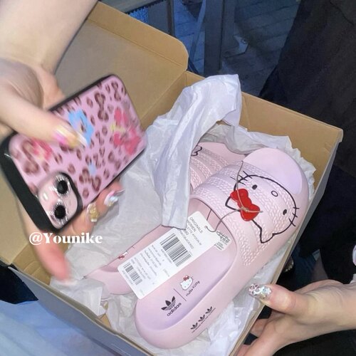 俏皮可爱粉色豹纹硬ins风韩系