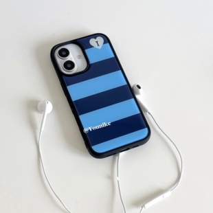 15promax保护壳苹果13 防滑适用iphone16pro 14手机壳17保护套 出片个性 古早韩系ins风复古条纹学院风韩女时尚