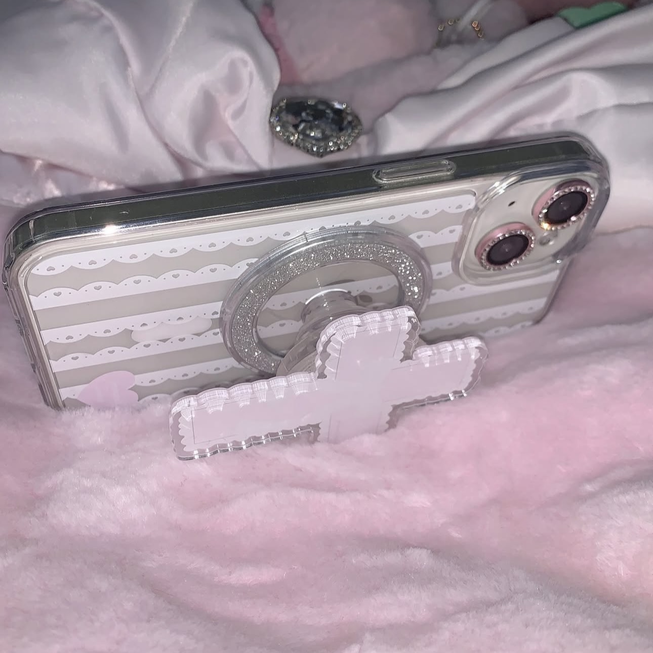 洛丽塔古早甜心少女磁吸支架韩适用iphone17air/17promax保护壳苹果16手机壳16promax保护套15防摔13/14外壳