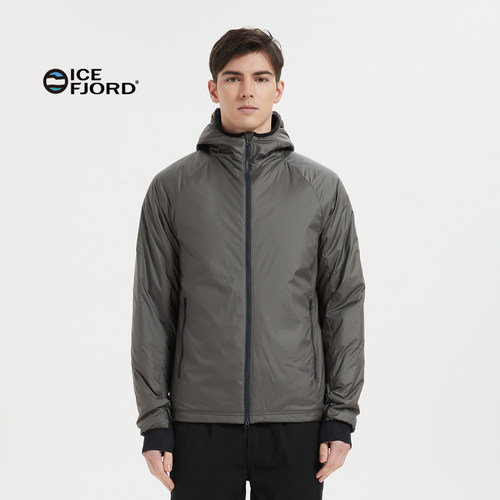 冰湾PrimLoft棉男60克银标棉服