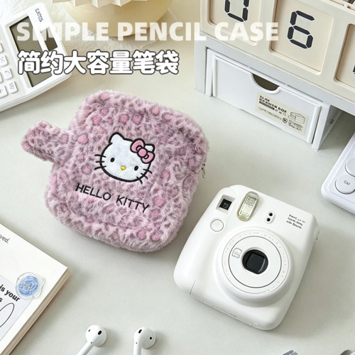 豹纹拍立得相机包收纳包零钱包