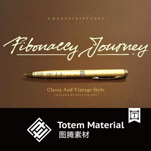 PS字体钢笔手写font连笔字体包下载 高端皮具品牌LOGO字体名片排版