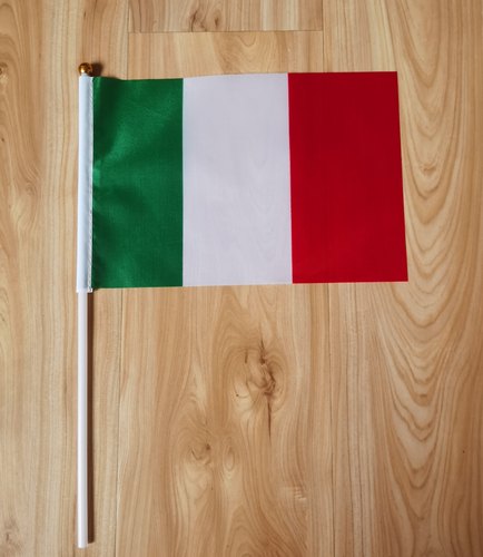 7号8号意大利国旗手摇旗意大利手旗手挥旗意大利小国旗小旗子