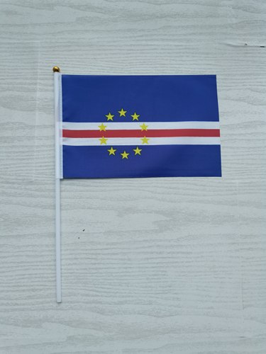 8号佛得角国旗手摇旗手旗手挥旗佛得角小国旗佛得角小旗子