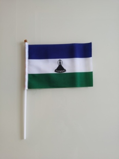 8号莱索托国旗可开票手摇旗手旗莱索托小国旗小旗子