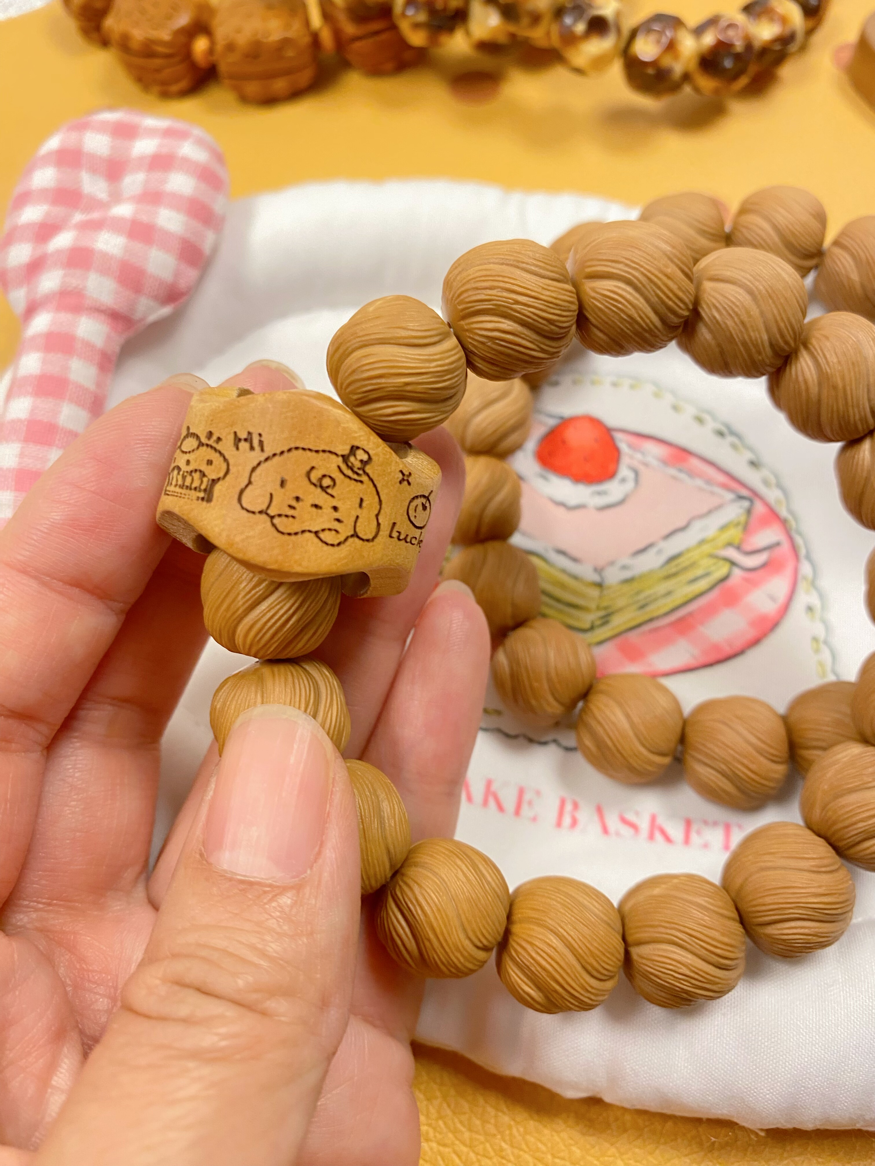 桃木跑环猴头手串扭扭酥核桃雕刻拉丝卷卷酥全品猴头男女文玩单圈