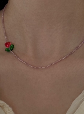 欧美跨境热卖郁金香手工项链