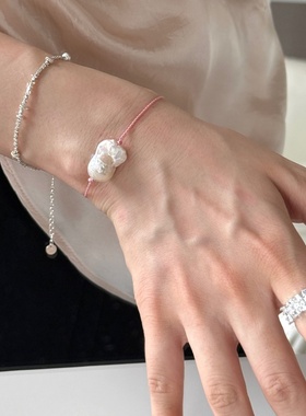 韩系ins风天然巴洛克珍珠手链