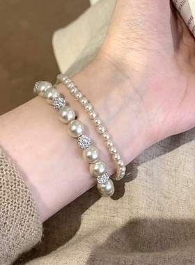 超闪绝美法式陶泥太妃奶糖手链