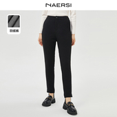 羽绒裤 娜尔思简约时尚 黑色休闲裤 女冬季 保暖高级感舒适铅笔裤