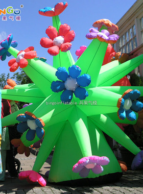 充气绿色植物花卉广场展示商场中庭宣传活动气模模型用品美陈装饰
