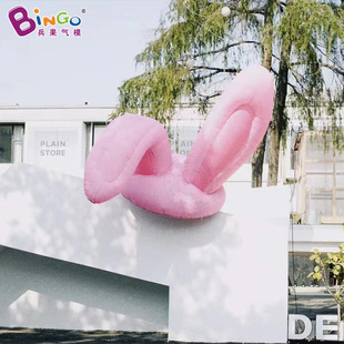 户外美陈充气半兔头兔耳朵气模商场美陈装 饰广告活动宣传支持定制