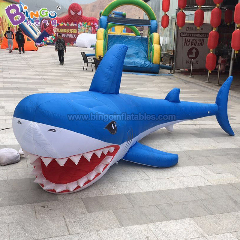 充气卡通鲨鱼气模水族馆海洋主题广告装饰鲸鱼章鱼乌龟螃蟹龙虾