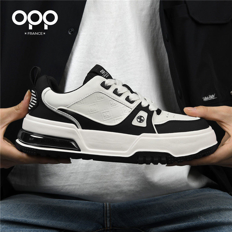 OPP男鞋2026新款春季时尚百搭轻奢流行款厚底运动鞋男士休闲板鞋
