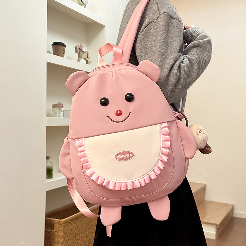 双肩包包女2025新款春季小众设计时尚潮可爱个性女士背包学生书包,箱包皮具/热销女包/男包,双肩背包,淘宝优惠券,粉丝福利购,淘宝优惠卷