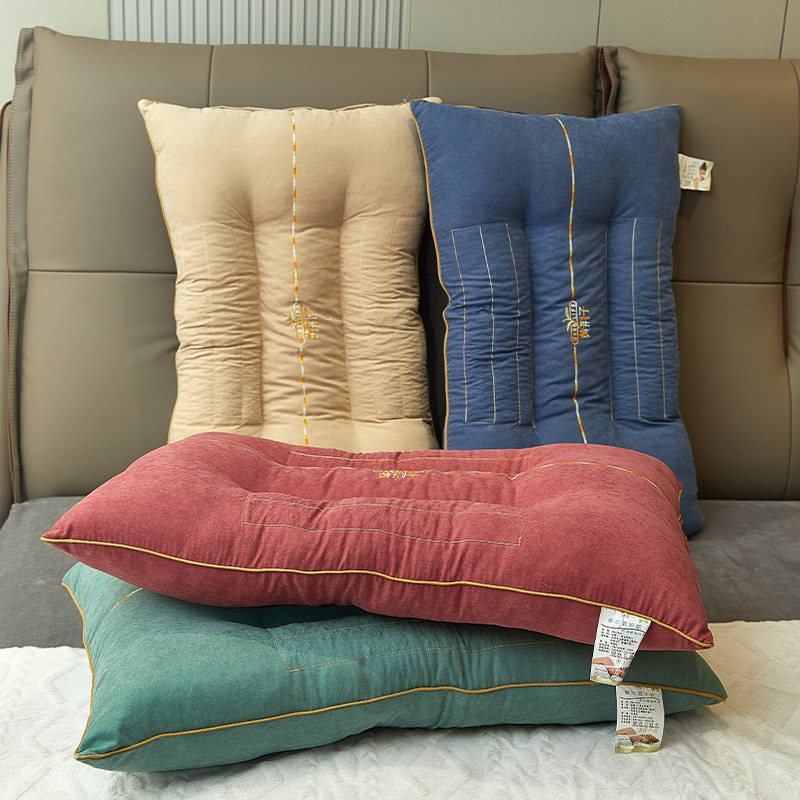 黄荆子填充枕头单人双人柔软护颈椎助睡眠家用学生宿舍家用枕芯