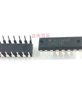 CD4027BE 直插 全新原装 HEF4027 双J-K主从触发器IC DIP-16