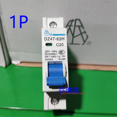 上海人民开关厂1P断路器空开16A