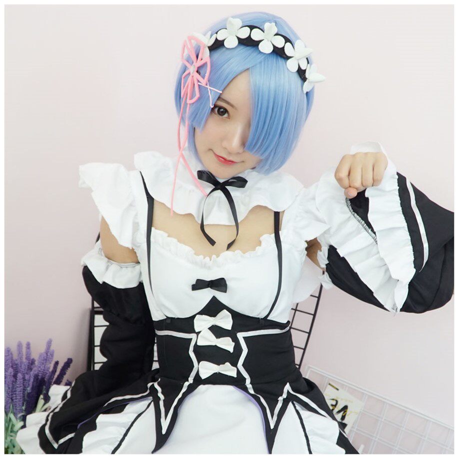 梦想家女仆装蕾姆cos服动漫拉姆雷姆女从零开始的异世界生活cospl