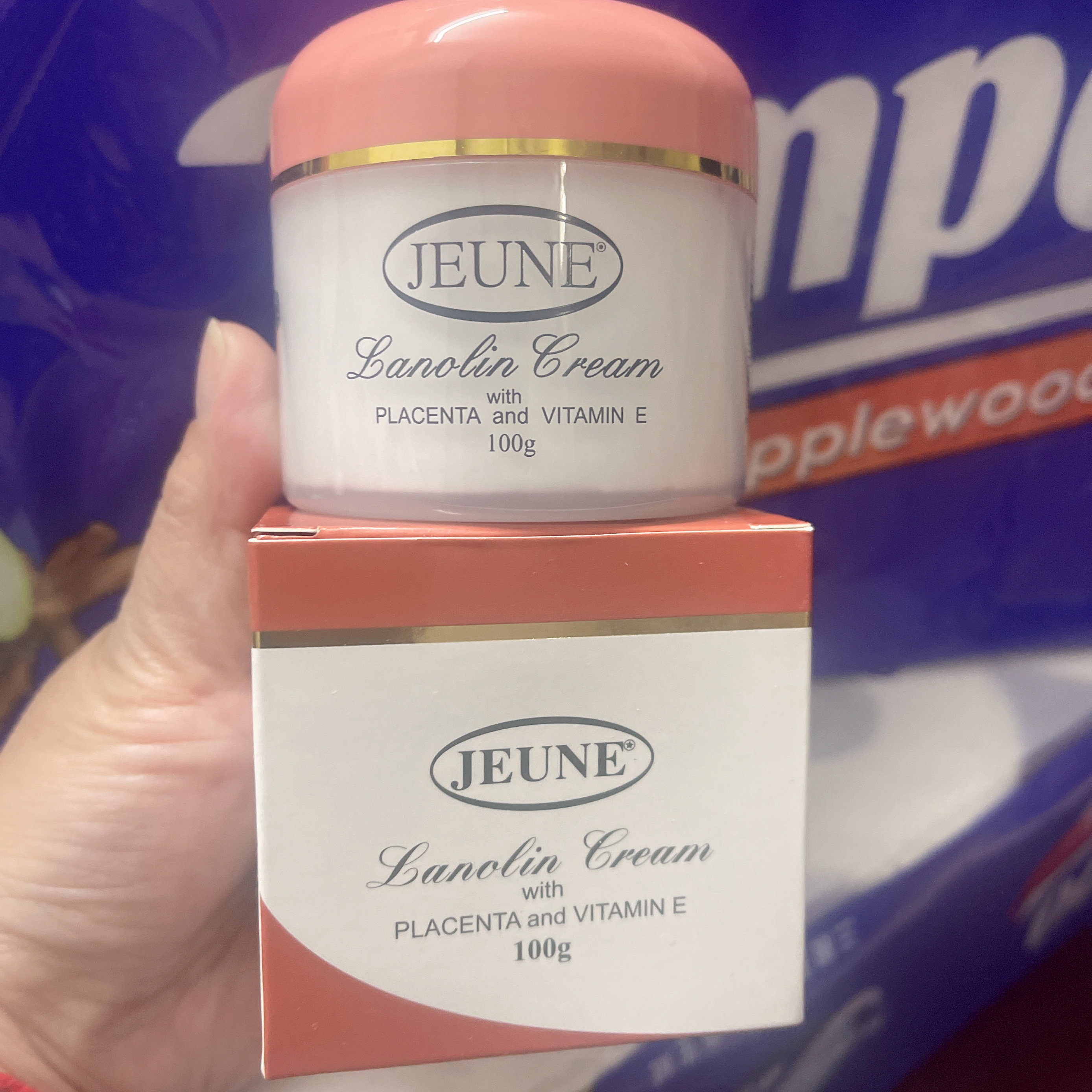 jeune澳洲绵羊油维他命E保湿补水面霜/润肤霜现货秒发100g