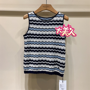 B2S2B072-369BANANABABY2026夏季香蕉宝贝专柜肌理针织背心