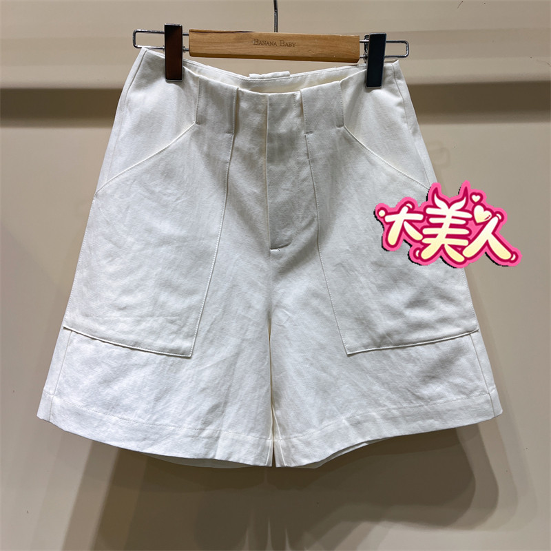 B2S2K051-599夏季Banana Baby香蕉宝贝专柜正品亚麻棉短裤