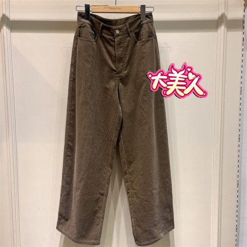 B2S4K291-599BANANABABY2026秋季香蕉宝贝专柜正品灯芯绒直筒长裤