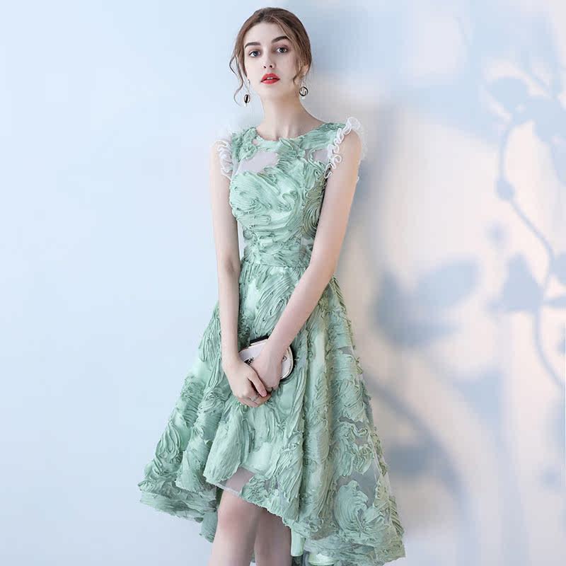 2019 Light green new pattern banquet grace Princess long Party party Host Dress skirtin the Women's clothing/Boutique , Wedding/Cheongsam/Formal dress , Wedding  category - from Buy2taobao.com to provide professional Taobao agent buy service