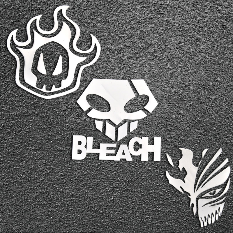 死神bleach金属贴吉卜黑崎一护面具破面电脑机箱手机动漫金属贴纸