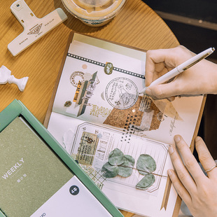 学生学习工作日程本笔记本读书观影运动旅行计划手账本PU皮面