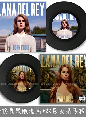 拉娜·德雷Lana Del Rey仿真黑胶唱片现代简约音乐软装墙面装饰品