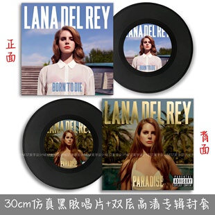 拉娜·德雷Lana Del Rey仿真黑胶唱片现代简约音乐软装墙面装饰品