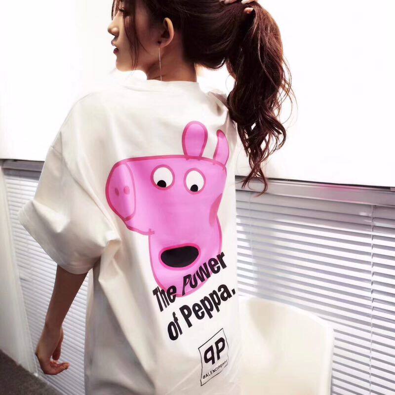 2018 summer new pattern maternity dress T-shirt Korean Edition Cartoon pure cotton Easy Large Mid length version Short sleeved T-shirtin the Maternity/Maternal supplies/Nutrition , Maternity , T-shirt  category - from Buy2taobao.com to provide professional Taobao agent buy service